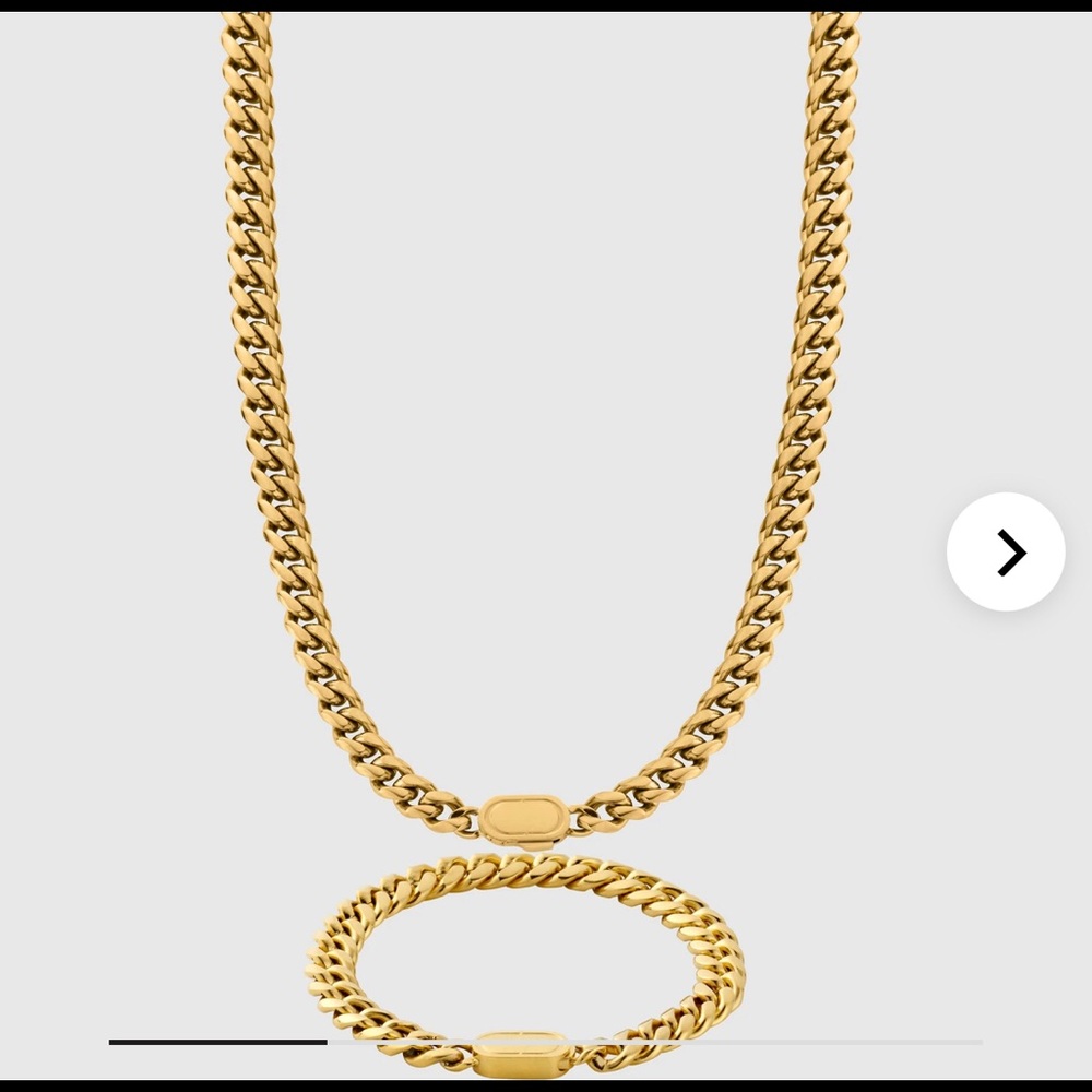 Gold Cuban 8mm Set